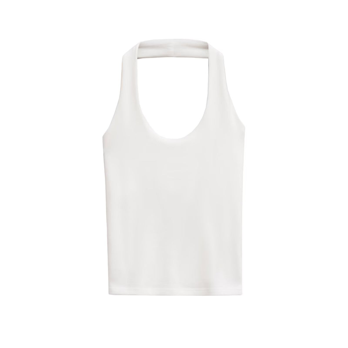 Fashion Hanging Collar Slim Fit Backless All-matching Top by Mirlaine Univers