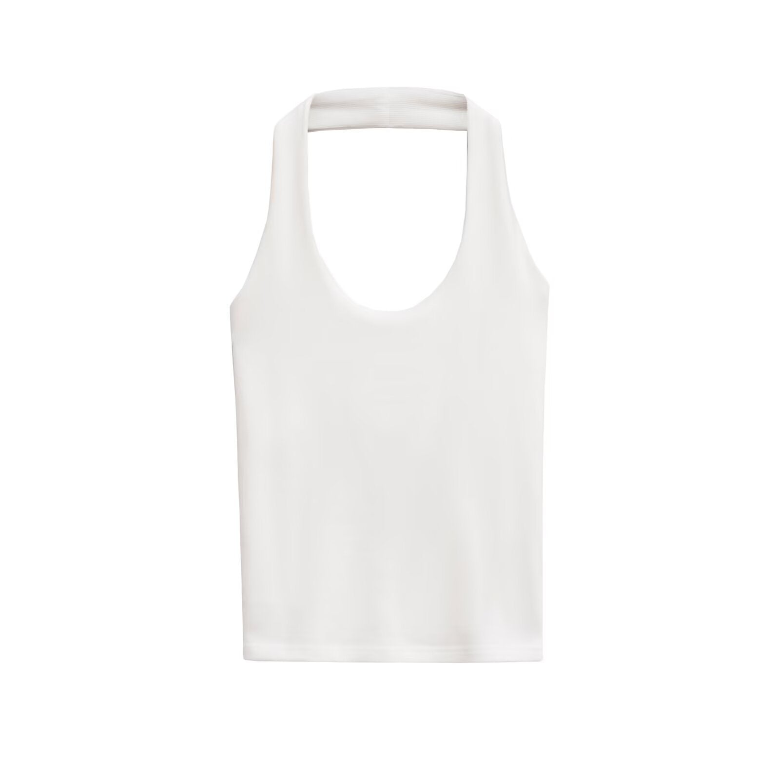 Fashion Hanging Collar Slim Fit Backless All-matching Top by Mirlaine Univers