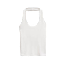 Fashion Hanging Collar Slim Fit Backless All-matching Top by Mirlaine Univers