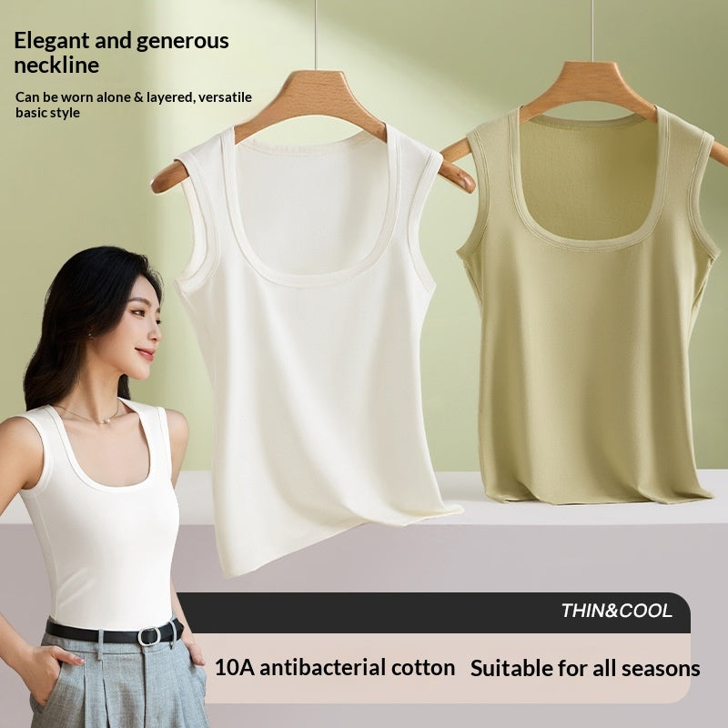 Womens Plus Size Square Neck Camisole Vest