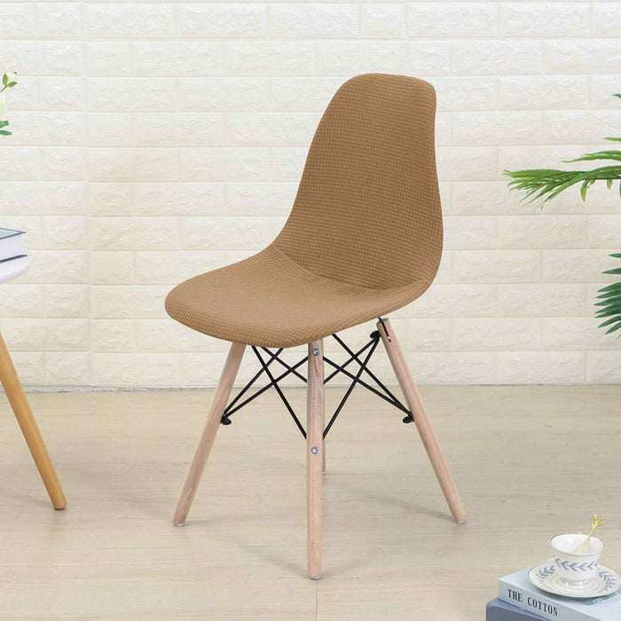 Housse de chaise imperméable en tissu grain de maïs, lavable et amovible