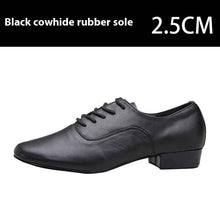 Men's Cowhide Modern Dancing Shoes Soft Bottom