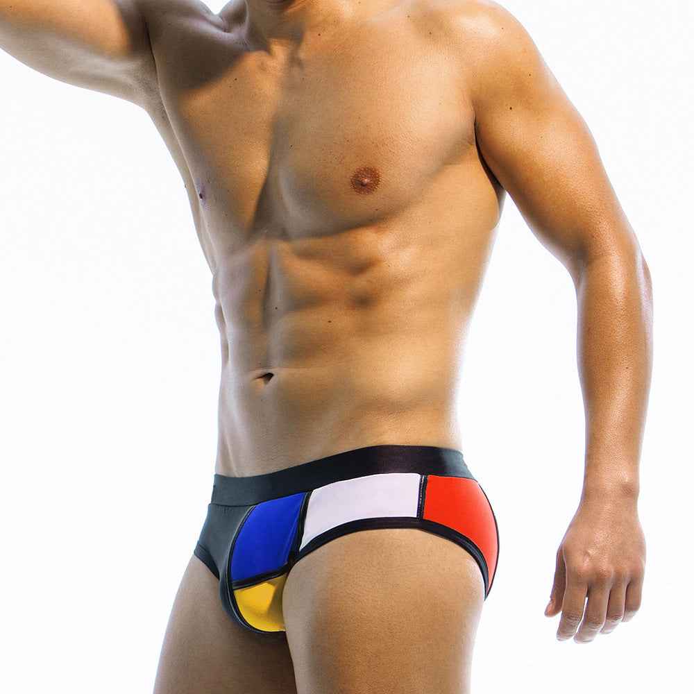 European And American Beach Swimming Trunks Tight Anti-embarrassment Professional Swimsuit