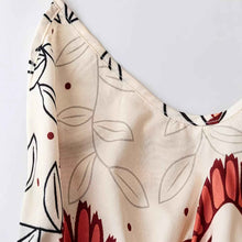 European And American Women's New Commuter Halterneck Back-Cutout Fitted Print Plus-Size Dress