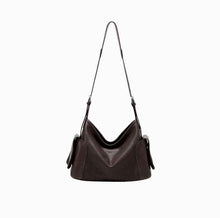 Large, Genuine Leather Crossbody Bag With Dual Handles