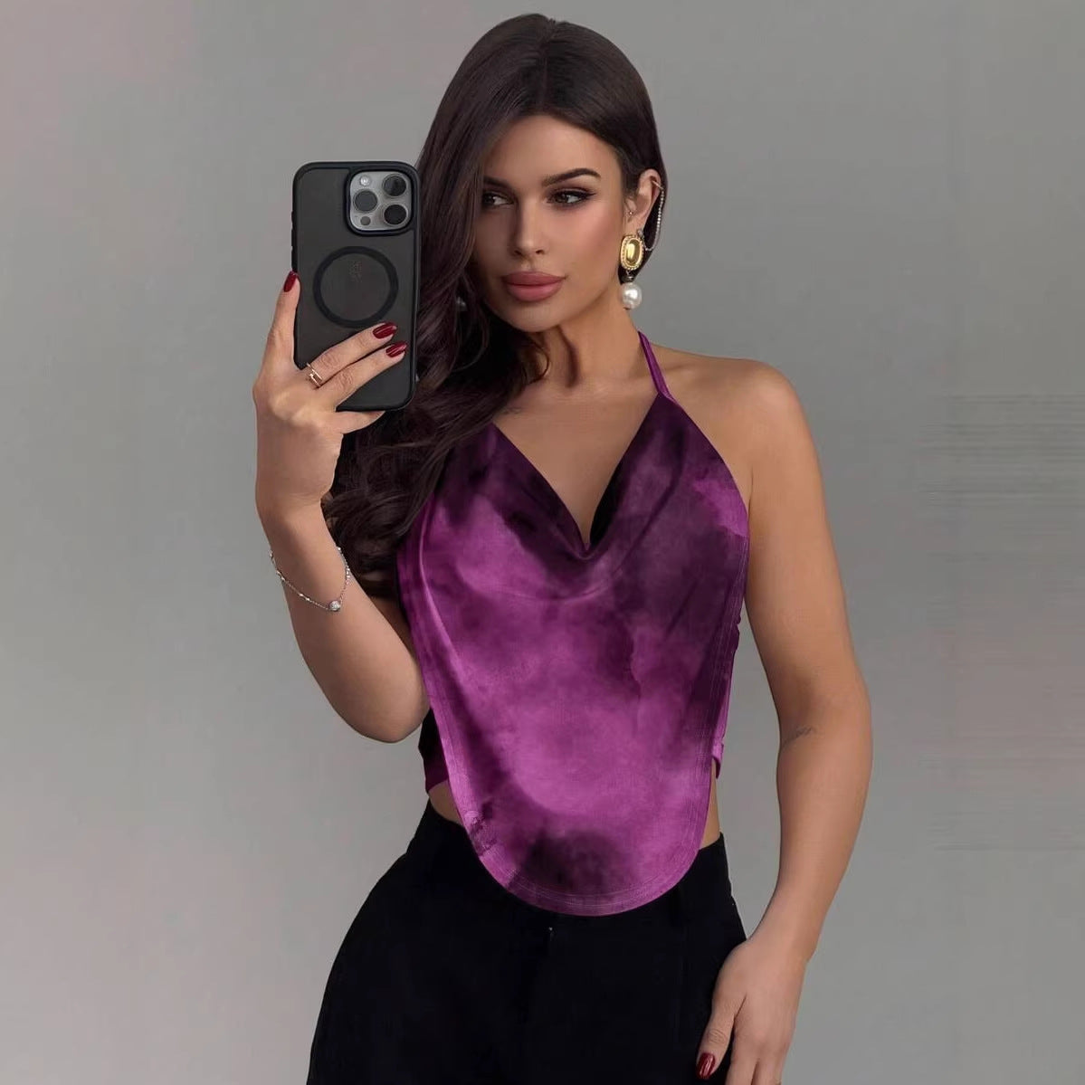 Women's Y2K Halter Neck V-Neck Backless Camisole by Mirlaine Univers Women's Y2K Halter Neck V-Neck Backless Camisole Mirlaine Univers womens-y2k-halter-neck-v-neck-backless-camisole 0 Women's Y2K Halter Neck V-Neck Backless Camisole Mirlaine Univers Women's Y2K Halter Neck V-Neck Backless Camisole