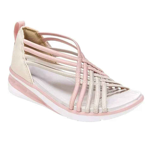 Large Size Sandals Women Low-cut Breathable Sports Braided Fish Mouth Shoes Women Sandals