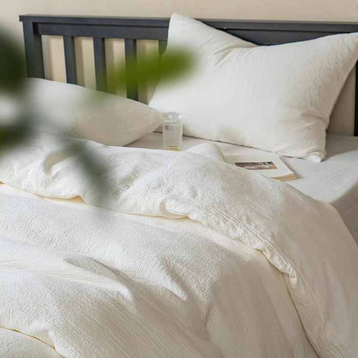 Skin-friendly Double-layer Sheer Bedspread In Latte Color