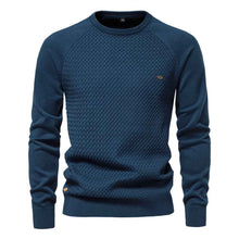 Autumn And Winter New Cotton Men's Sweater Pullover Solid Color Raglan Sleeve Sweater