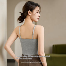 Adjustable Strappy Tank Top Base Layer With Padded Cups