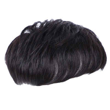 Real Bald Hair Covering White Hair Breathable Wig
