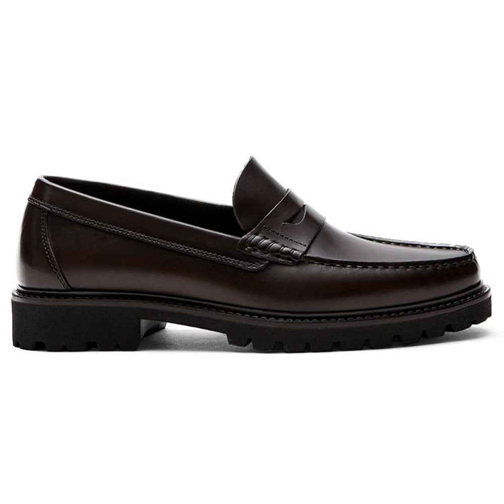 Men's Loafers Leather Shoes First Layer Cowhide Simple Casual Soft Sole Shoes