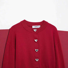 Spring New Arrival Heart Shaped Button Cardigan Coat