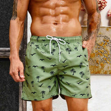 Mens Printed Beach Hawaiian Casual Shorts