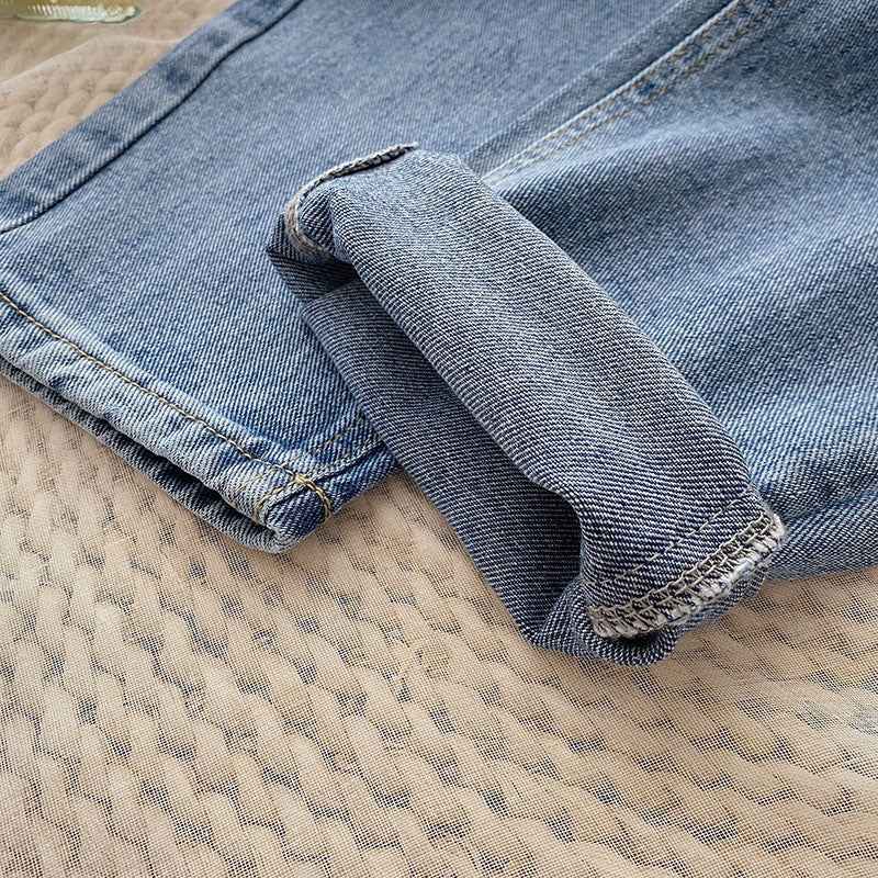 Straight-leg Cropped Slimming Carrot-shaped Dad Jeans For Petite Frames