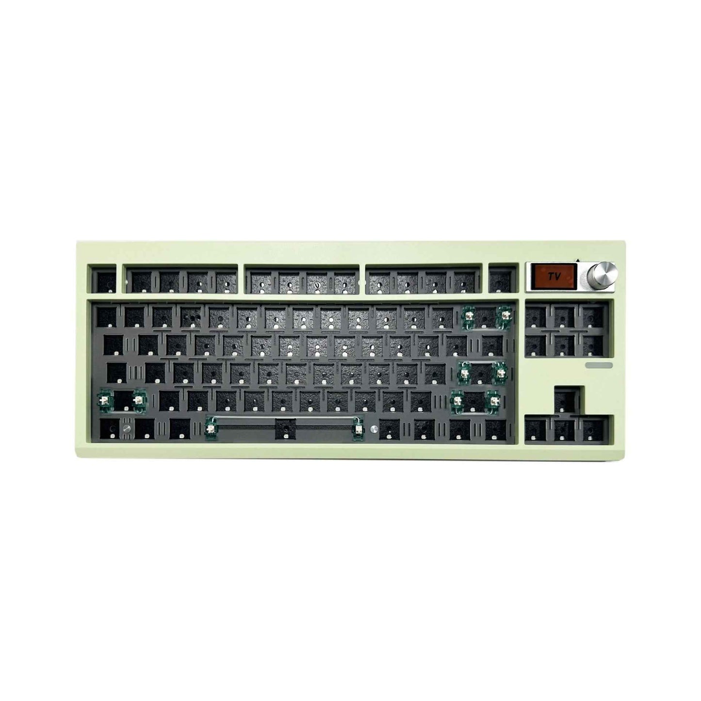 DIY Mechanical Keyboard Kit With Knob Supports Hot Swap RGB Backlight