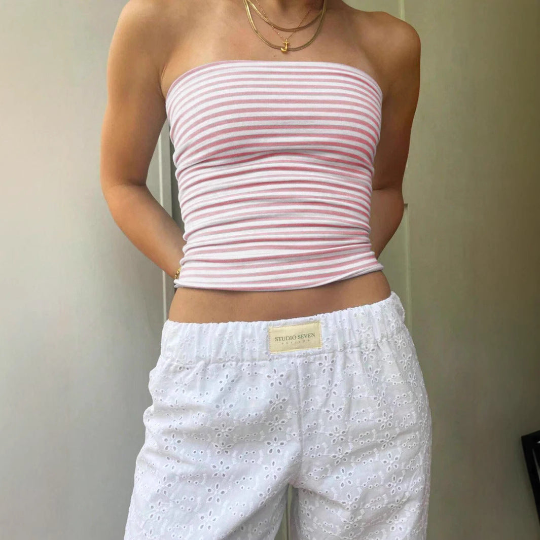 Women's Sexy Slim-Fit Striped Tank Top by Mirlaine Univers Women's Sexy Slim-Fit Striped Tank Top Mirlaine Univers womens-sexy-slim-fit-striped-tank-top 0 Women's Sexy Slim-Fit Striped Tank Top Mirlaine Univers Women's Sexy Slim-Fit Striped Tank Top