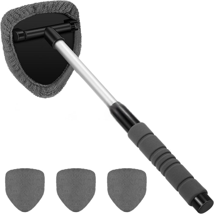 Extendable Car Windshield Cleaning Brush - Telescopic Window Washer Tool for Auto Glass Maintenance