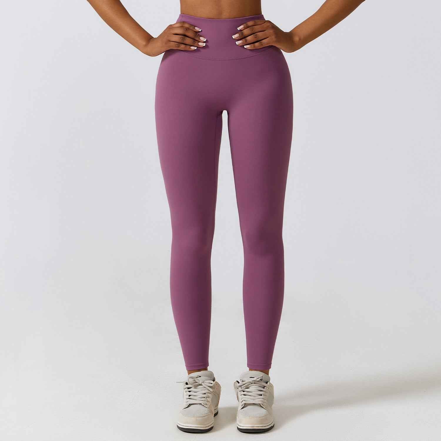 Breathable Outer Wear Skinny Running Nude Feel Quick-drying Fitness Pants