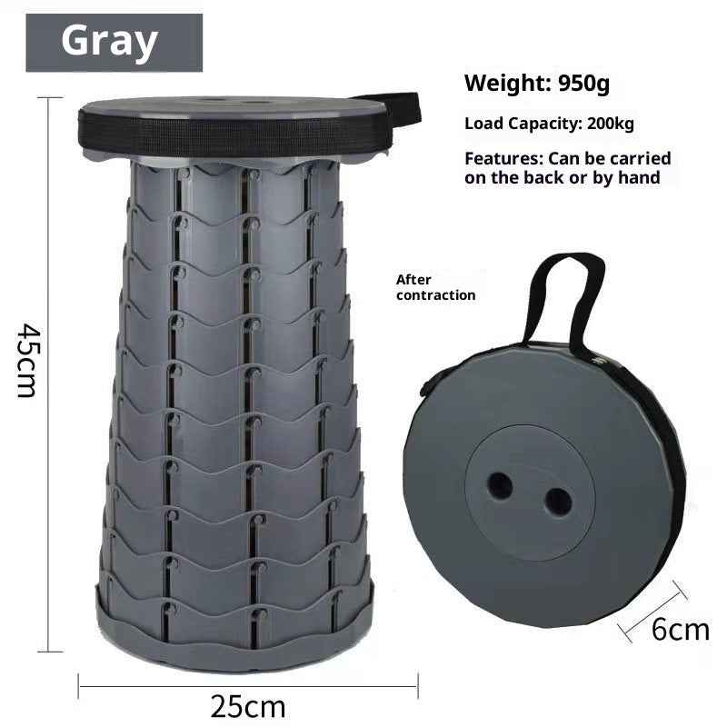 Outdoor Portable Travel Adjustable Telescopic Stool