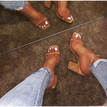 New High Heel Sandals And Slippers Women Sandals European And American Color Slippers