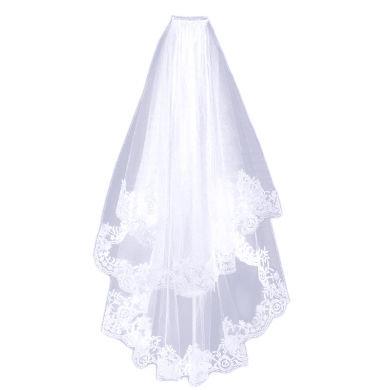 Black Veil Short Lace Headdress Spiritual Love Wedding Clothes Party Photo Veil Veil by Mirlaine Univers