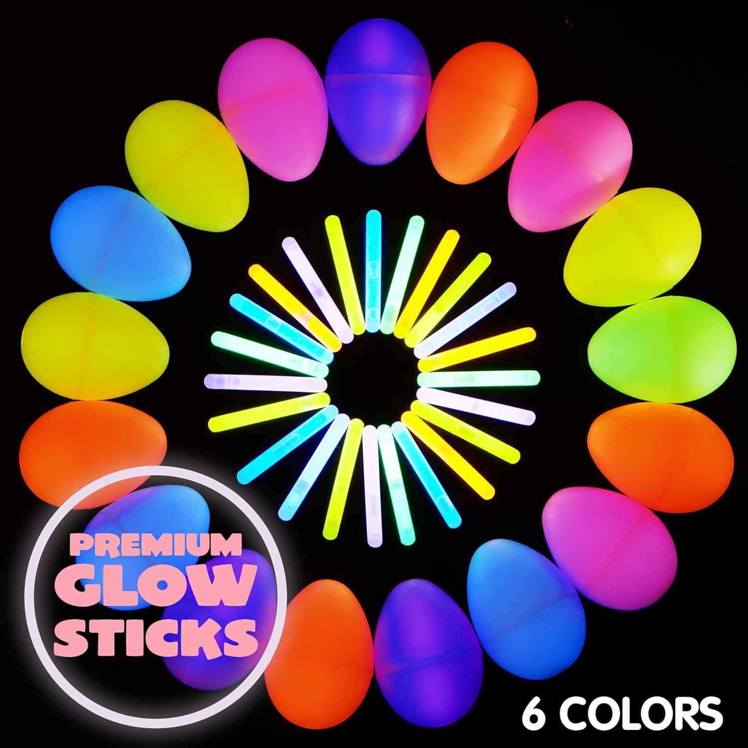 Easter Glow Eggs Light-Up Eggs For Holiday Parties Fluorescent Decorative Hollow-Out Eggs