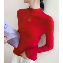 Half Turtleneck Cashmere Slim Top Sweaters Bottoming Shirt