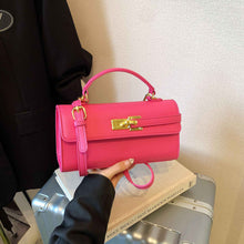 New Stylish Small Square Handbag With A Chic Lock Closure