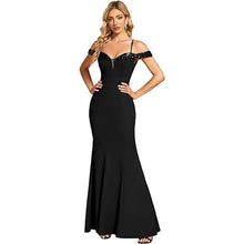 Women's Clothing Off-neck Sling Evening Long Dress by Mirlaine Univers