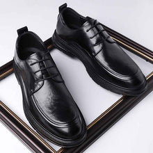 Men's Business Formal Brown Lace-up Leather Shoes