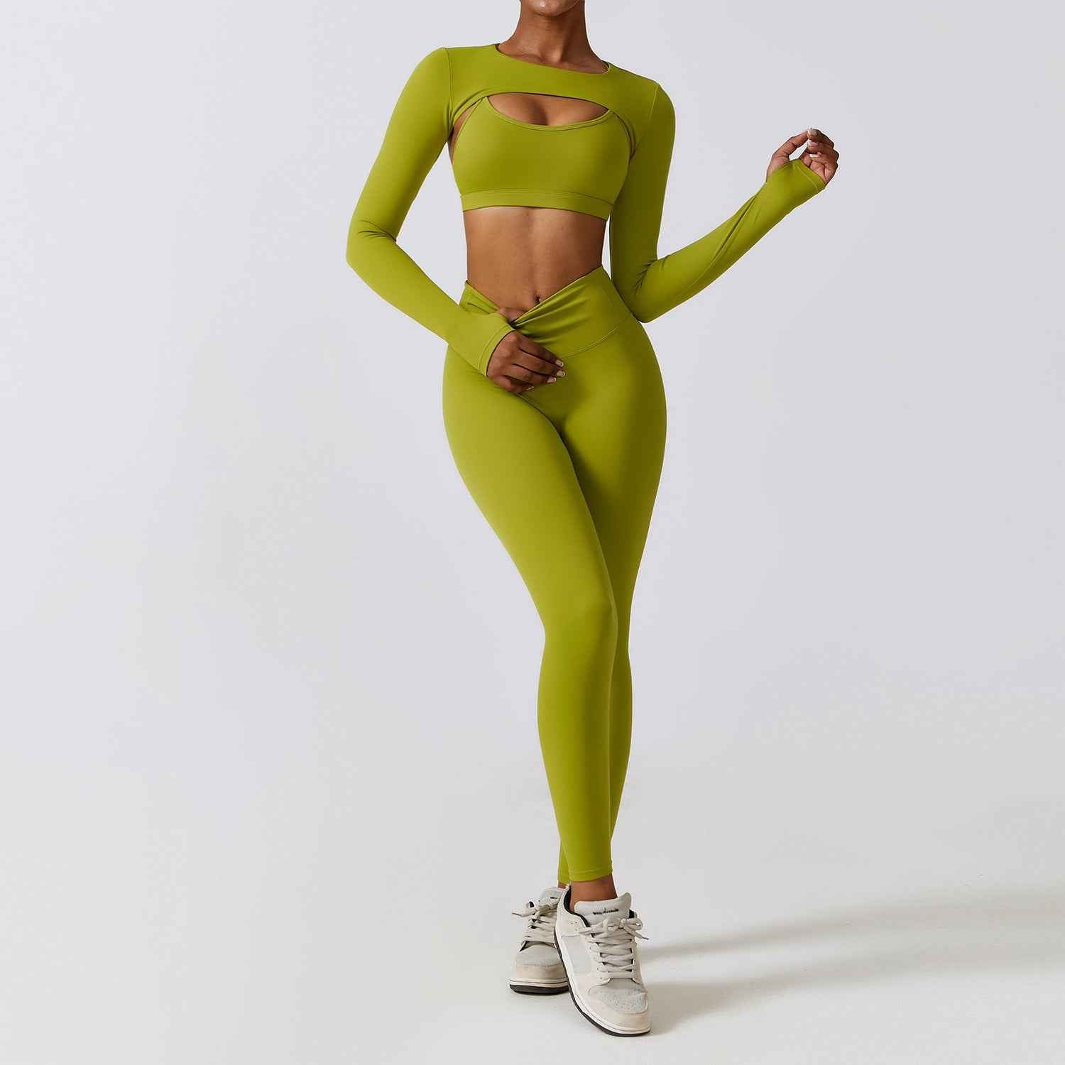 Skinny Yoga Clothes Nude Feel Quick-drying Sports Suit