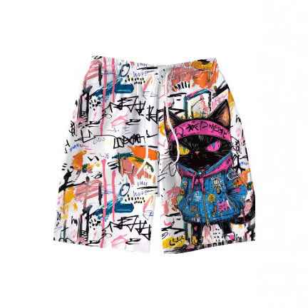 Short de bain homme graffiti 3D