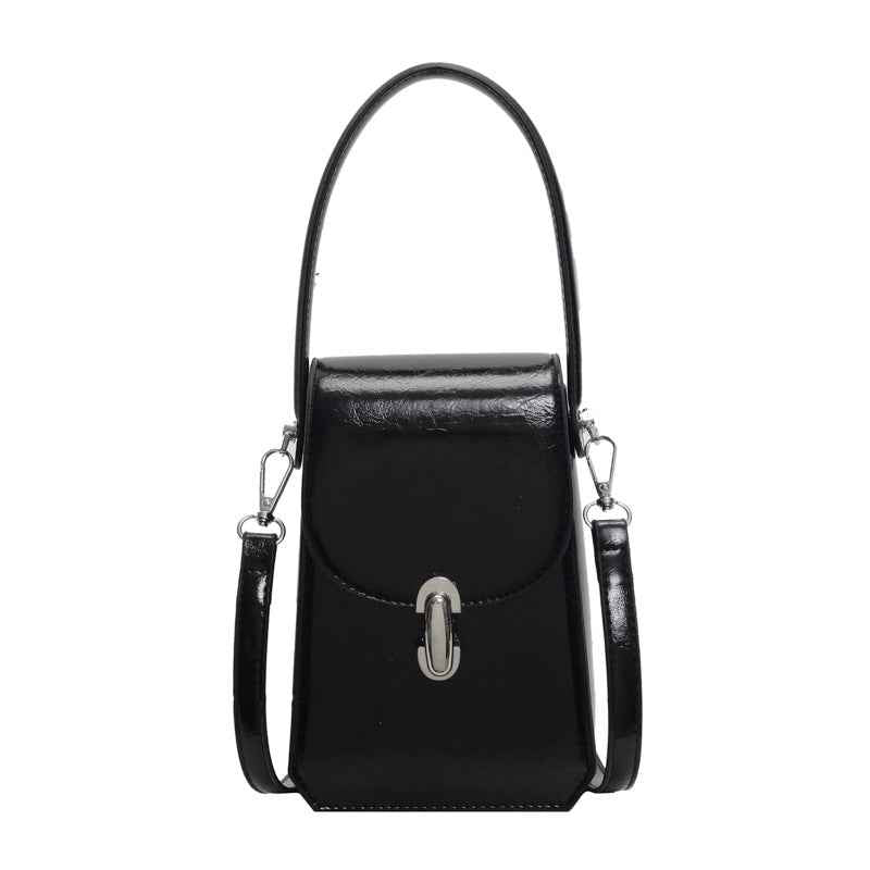 High-end Textured Small Square Tote Bag