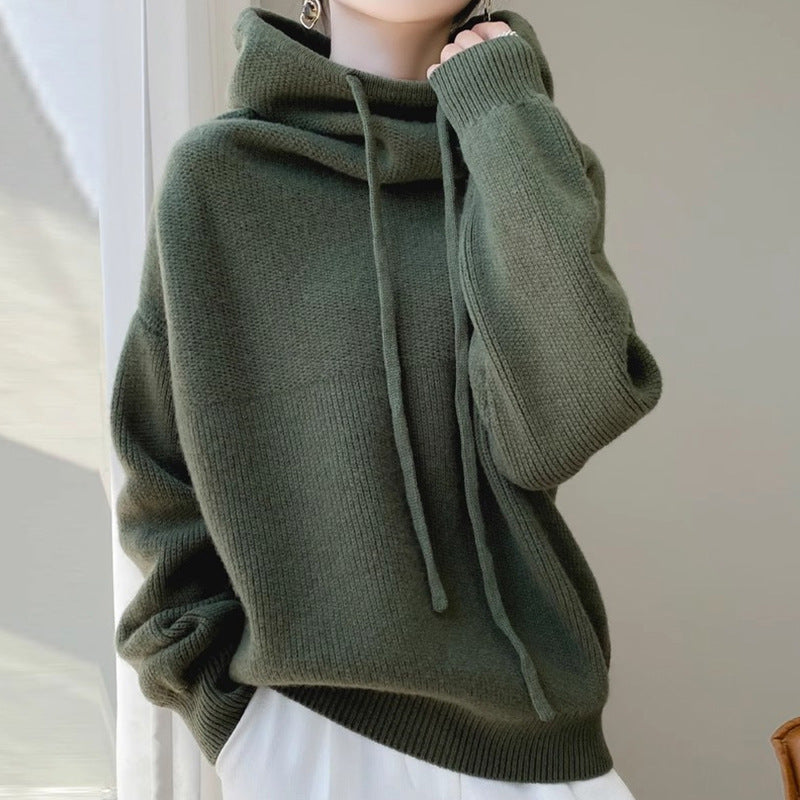 Women's Sweater Thicken Lazy Style All-match Long-sleeved Autumn Winter Warm Casual Sweater For Women by Mirlaine Univers