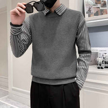 Fake Two Pieces Sweaters Men's Base Knitting