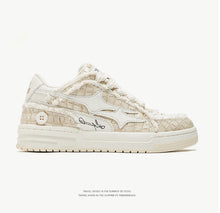 Korean Style Casual Breathable White Shoes by Mirlaine Univers