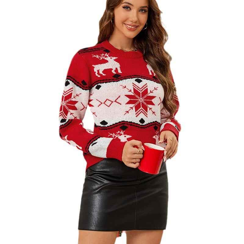 Christmas Elk Sweater Red Sweaters