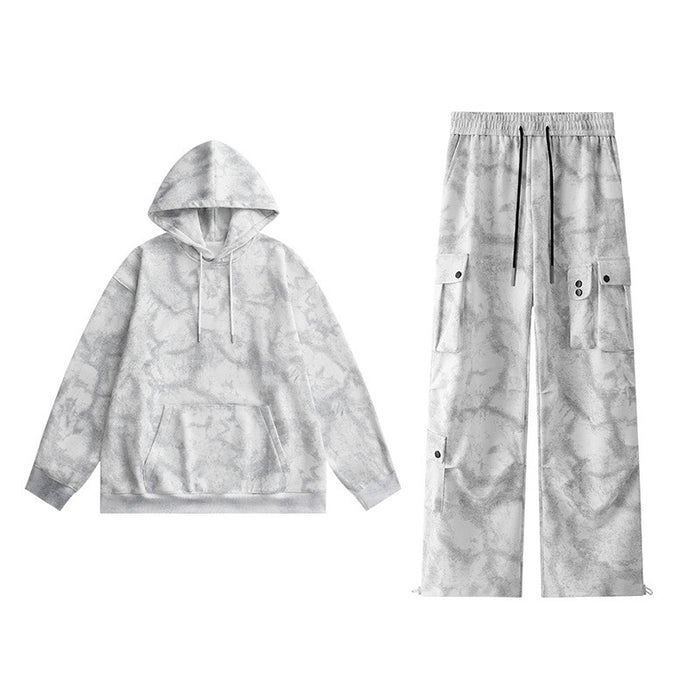 Tie Dye Sweater Pants Casual Suit Men