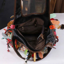 Tasseled Cowhide Tote Bag With Large Capacity And Crossbody Strap