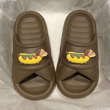 Summer Comfortable Soft Platform Home Non-slip Cartoon Puppy Eva Drooping Sandals For Women