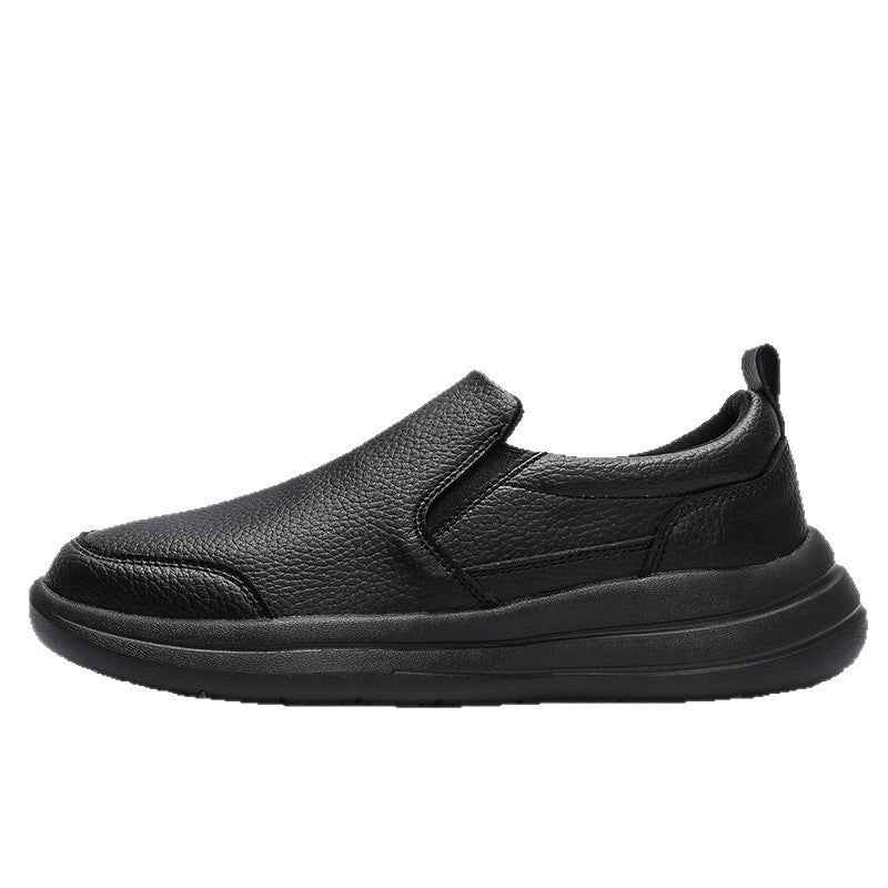 Mens Lightweight Luxury Leather Walking Shoes For Casual Wear