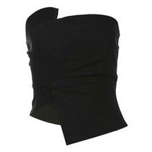 Irregular Spicy Girl Short Tube Top Blouse