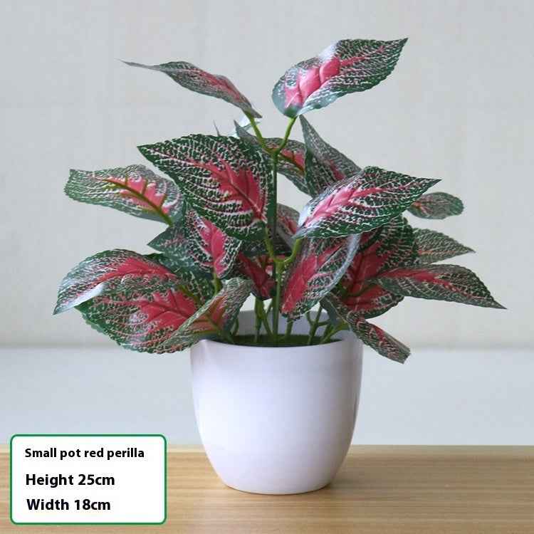 Simulation Plant Plastic Fake Flower And Grass Scindapsus Aureus Leaves Potted Plant