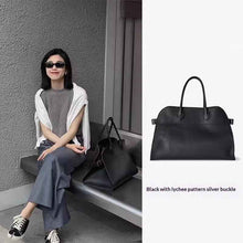 Womens Commuter Tote Bag In Textured Suede