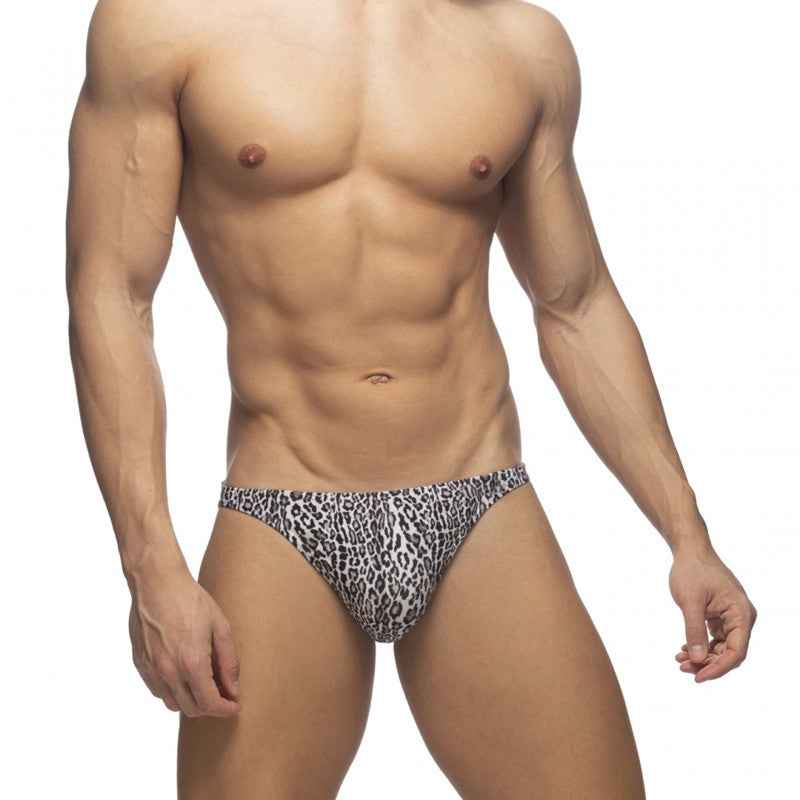 Men's Solid Color Swimming Trunks Bikini Low Waist Beach Pants