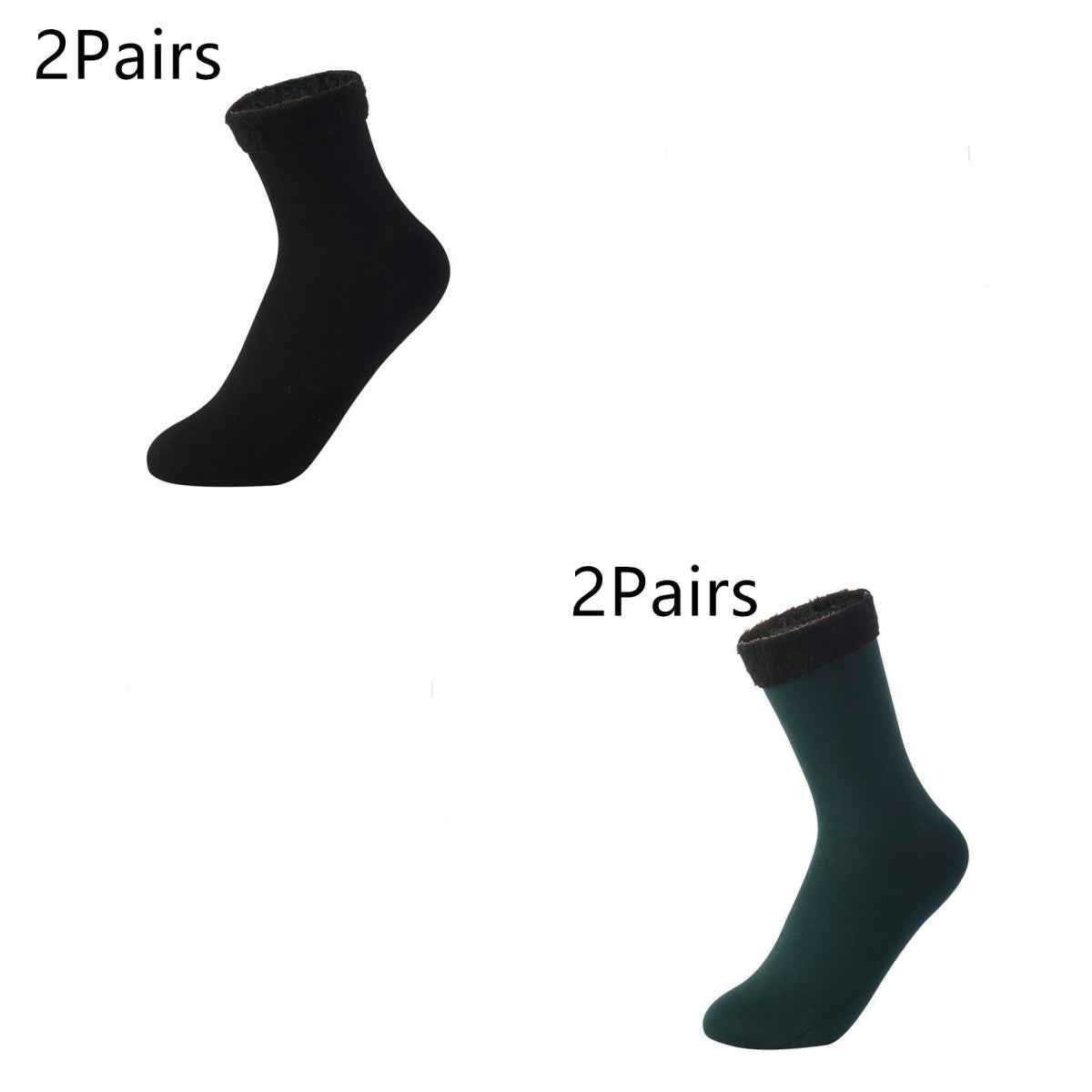 Women's Padded Velvet Warm Soft Medium Tube Socks