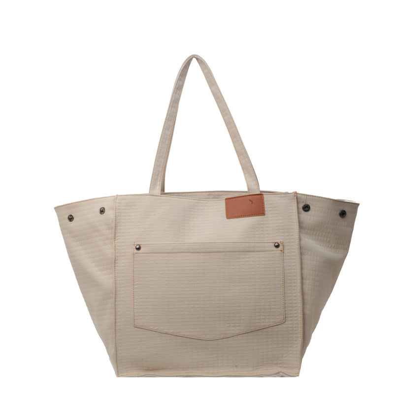 Womens Stylish High-Capacity One-Shoulder Canvas Bag