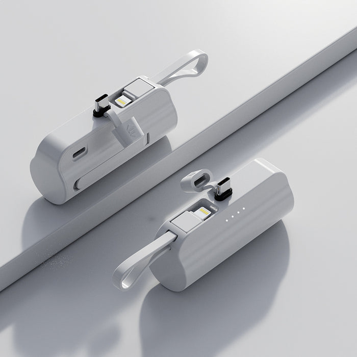 Batterie externe 5000 mAh avec câble intégré