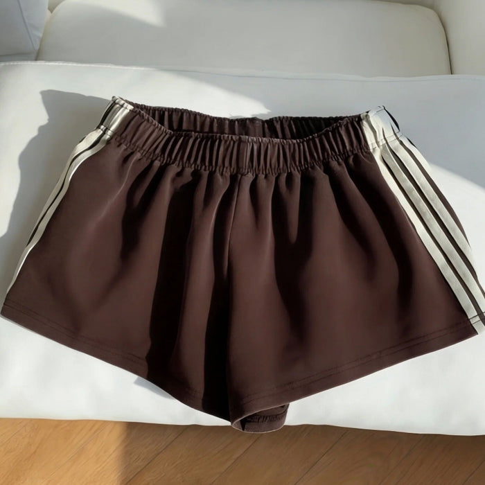 Short de sport décontracté gainant à taille haute